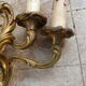 Deux paires d’appliques en bronze