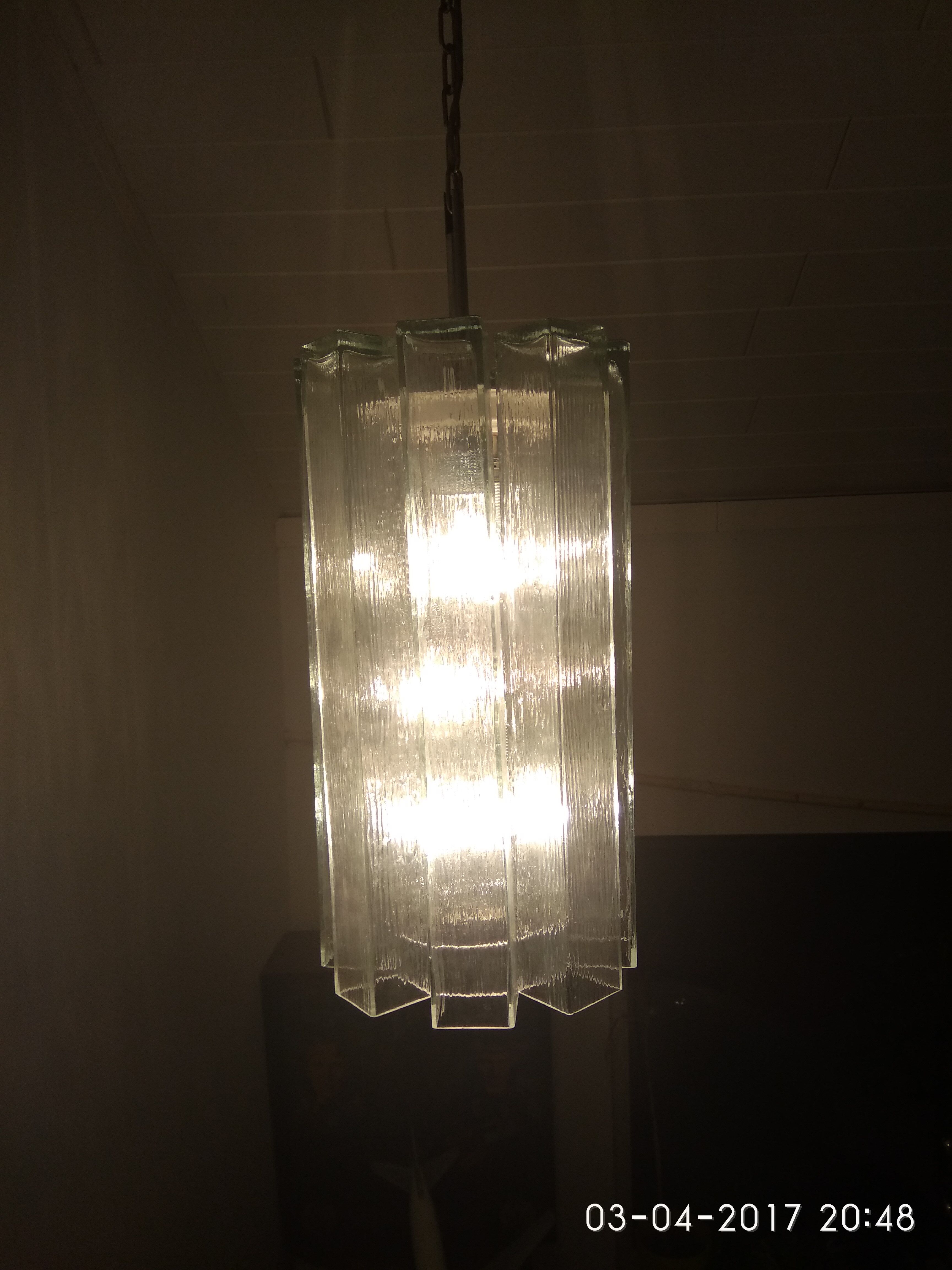 Suspension Doria in glass