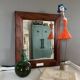 Antique wooden mirror “Wedding day”
