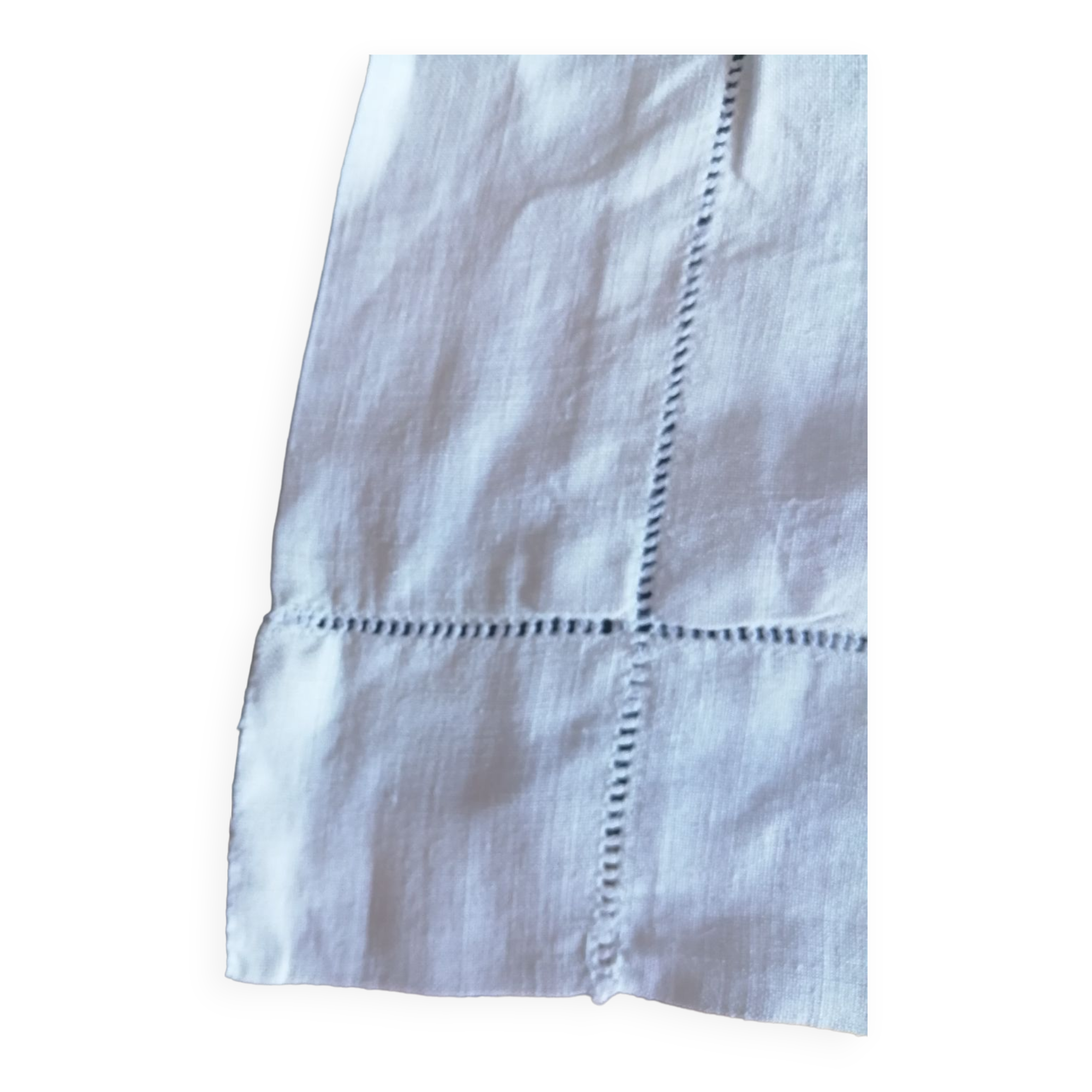 Linen pillowcase embroidered and monogrammed