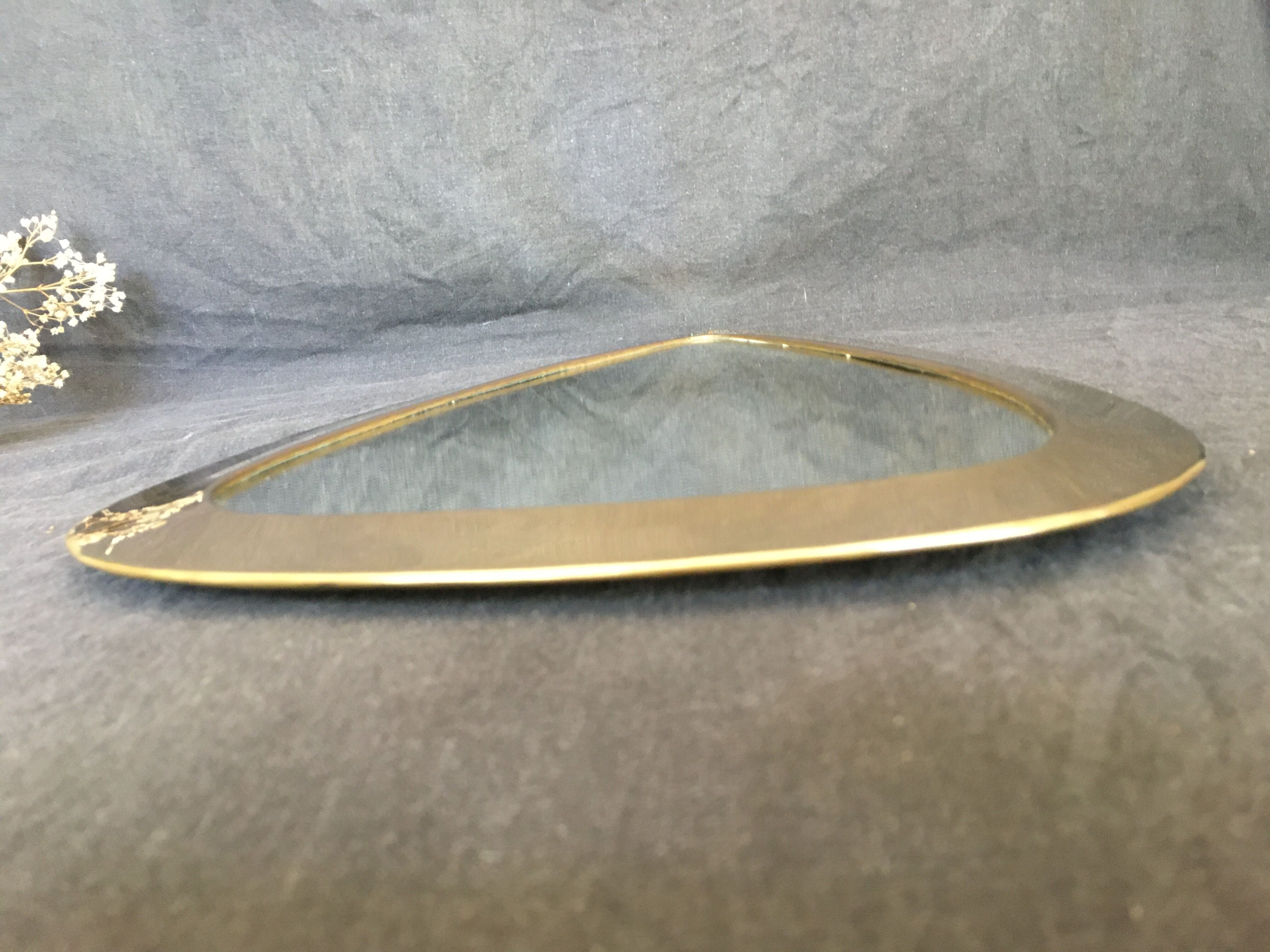 Golden drop mirror   28x42cm