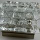 60s 70s wall lamp J.T. Kalmar Austria Ice Glass Wall Sconce Space Age
