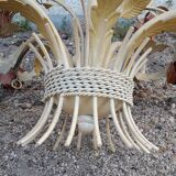 Painted metal chandelier