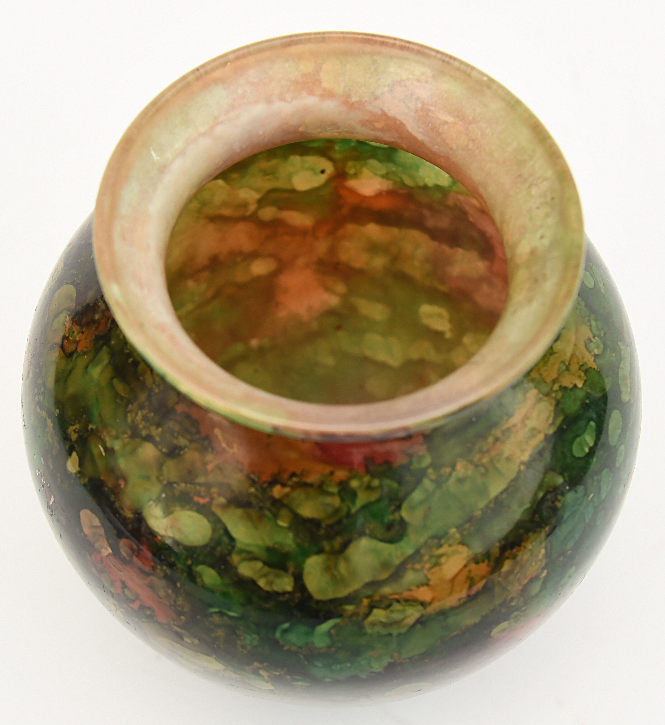 Lacquered glass vase by Mistigri Chapoutier