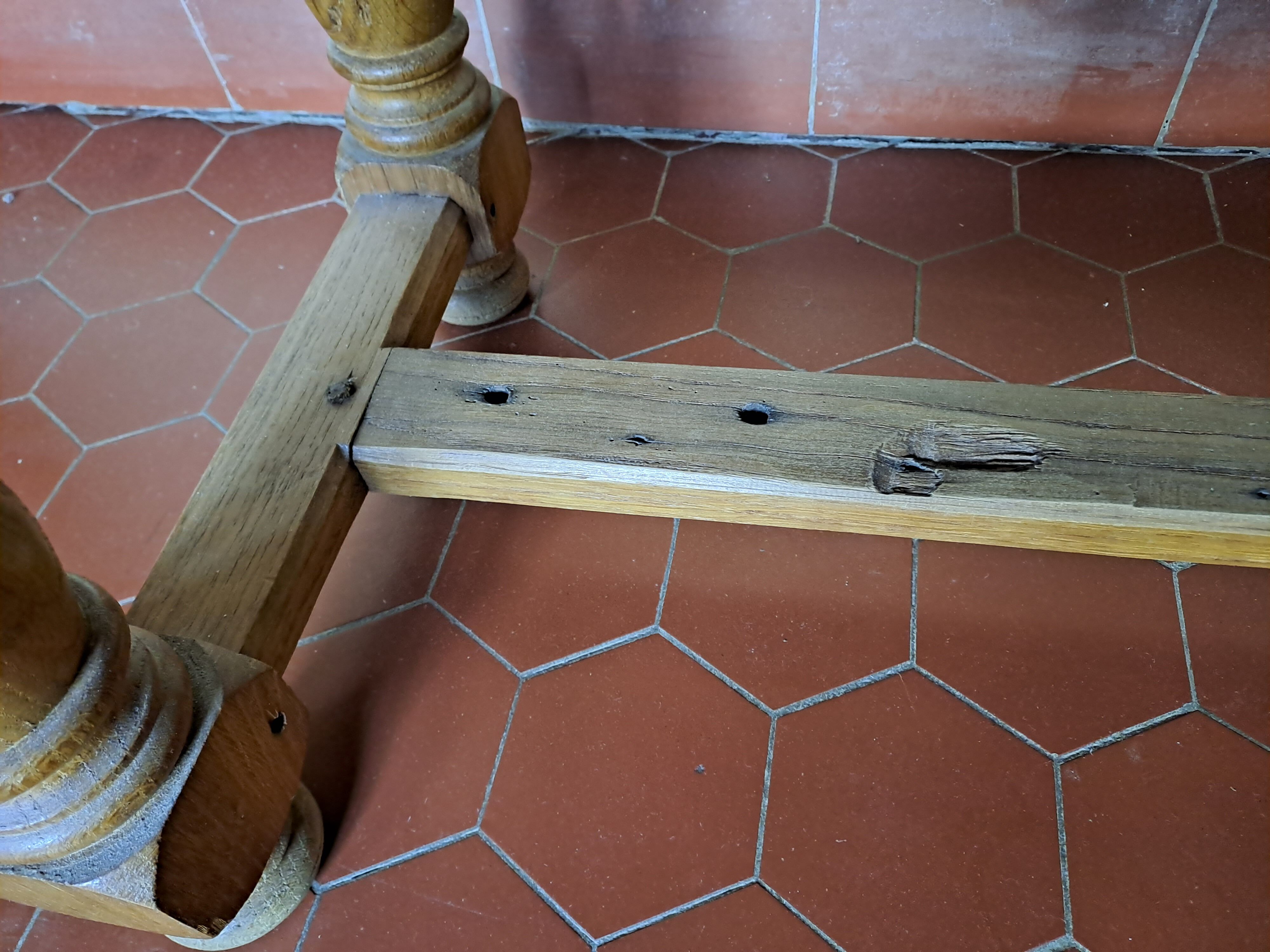 Solid oak coffee table