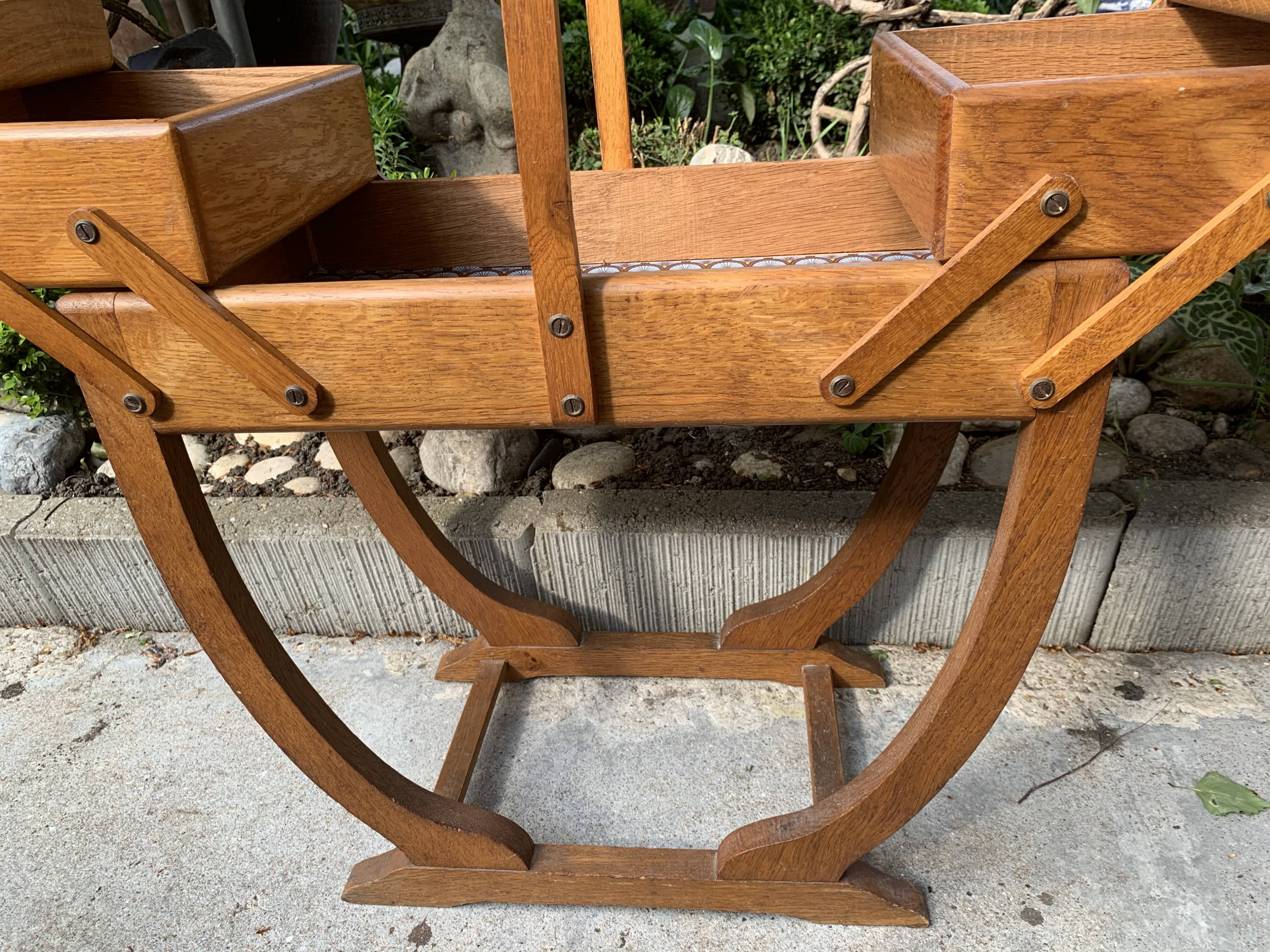 Art Deco sewing basket