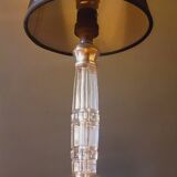 1930 art deco lamp in chiseled glass