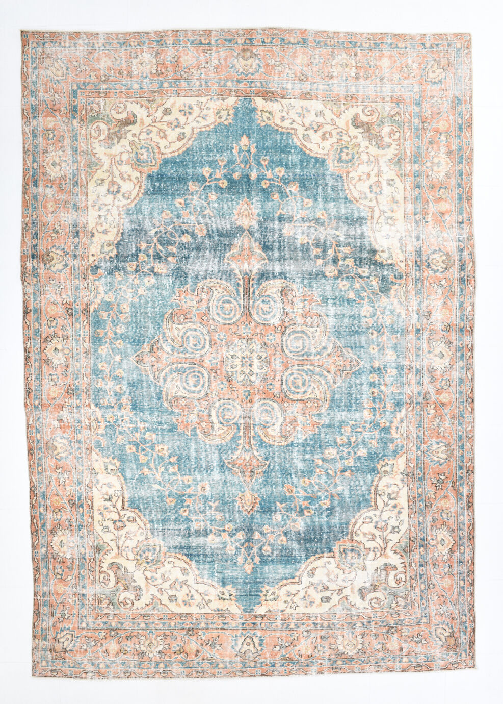 8x11 Pale Blue Persian Rug, 228x330Cm