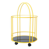 Post-modern rolling trolley by Rodney Kinsman Bieffeplast circa 1980