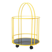Post-modern rolling trolley by Rodney Kinsman Bieffeplast circa 1980