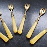 6 old cake forks
