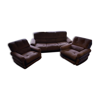 3-seater sofa and 2 armchairs 1970