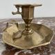 Vintage, hand candle holder, cellar rat, brass, gold, gold, handle, 50s, decoration, shabby chic