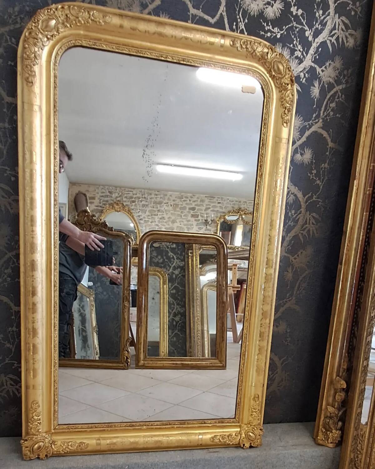 Louis Philippe period mirror 139 x 85