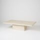 Table basse en travertin vintage 1980