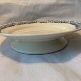 5 plats en faïence bleue ancienne Longchamp 1930 modèle Marcel