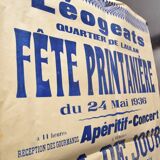 Affiche "Fête Printanière" - Léogeats - 1936