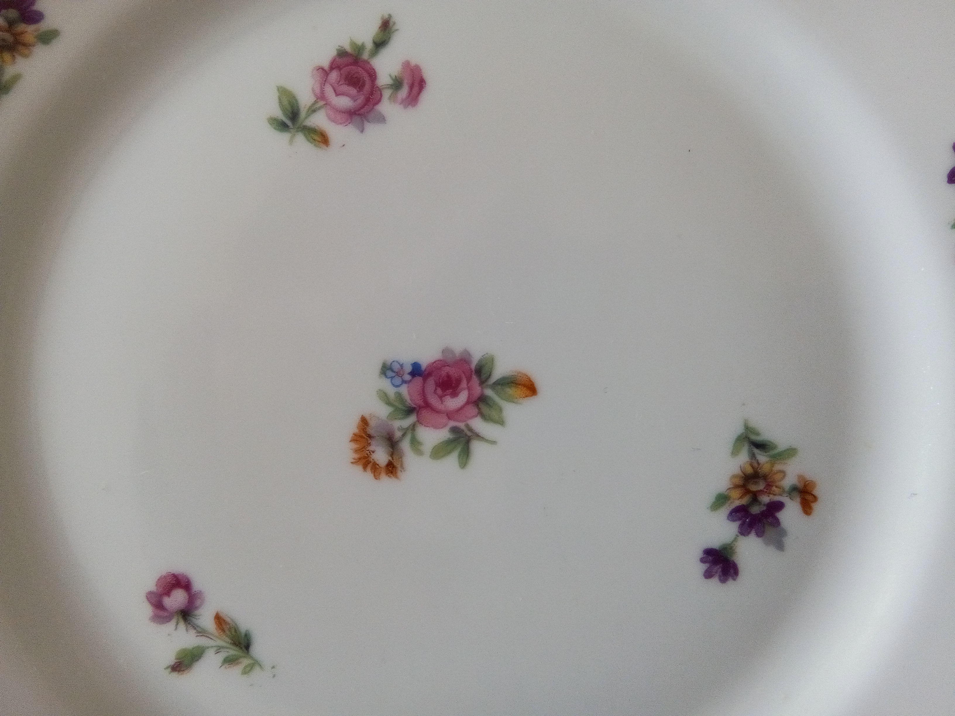 10 plates for dessert Porcelain Emaux de Limoges