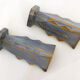 Pair of crystallized Art Deco vases