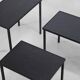 Minimalist set of slate side tables by Artimeta by Floris Fiedeldij