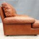 Fauteuil club lounge cuir cognac design 1970