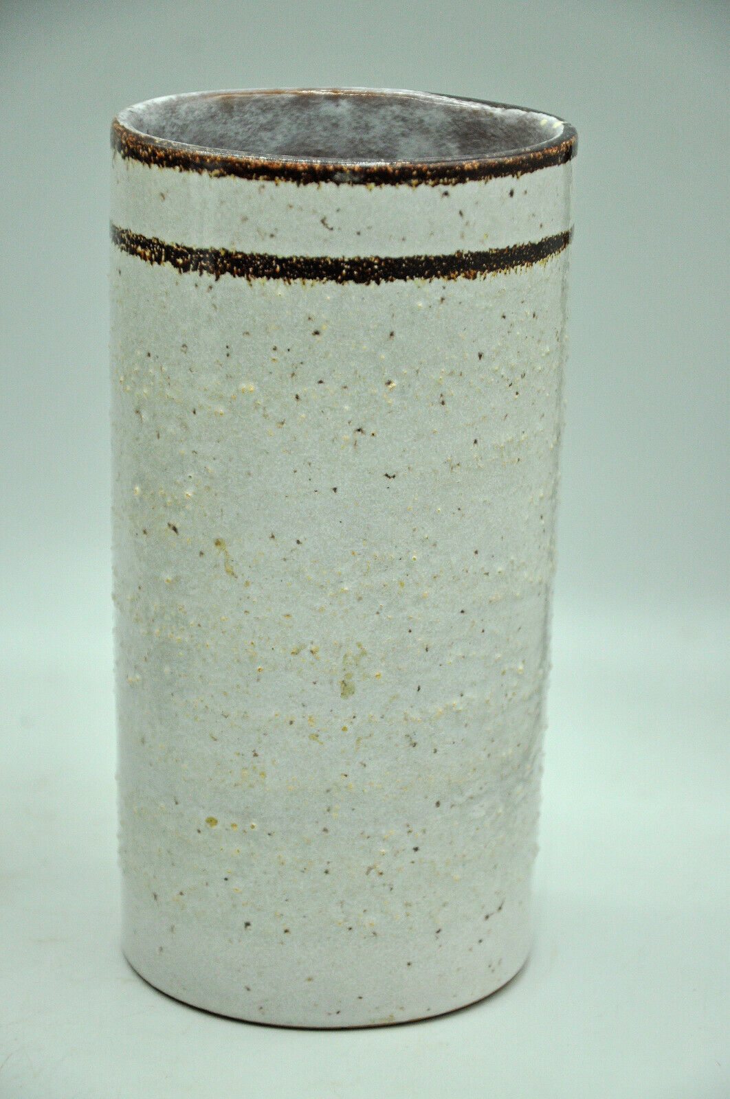 Contemporary design roll vase signed