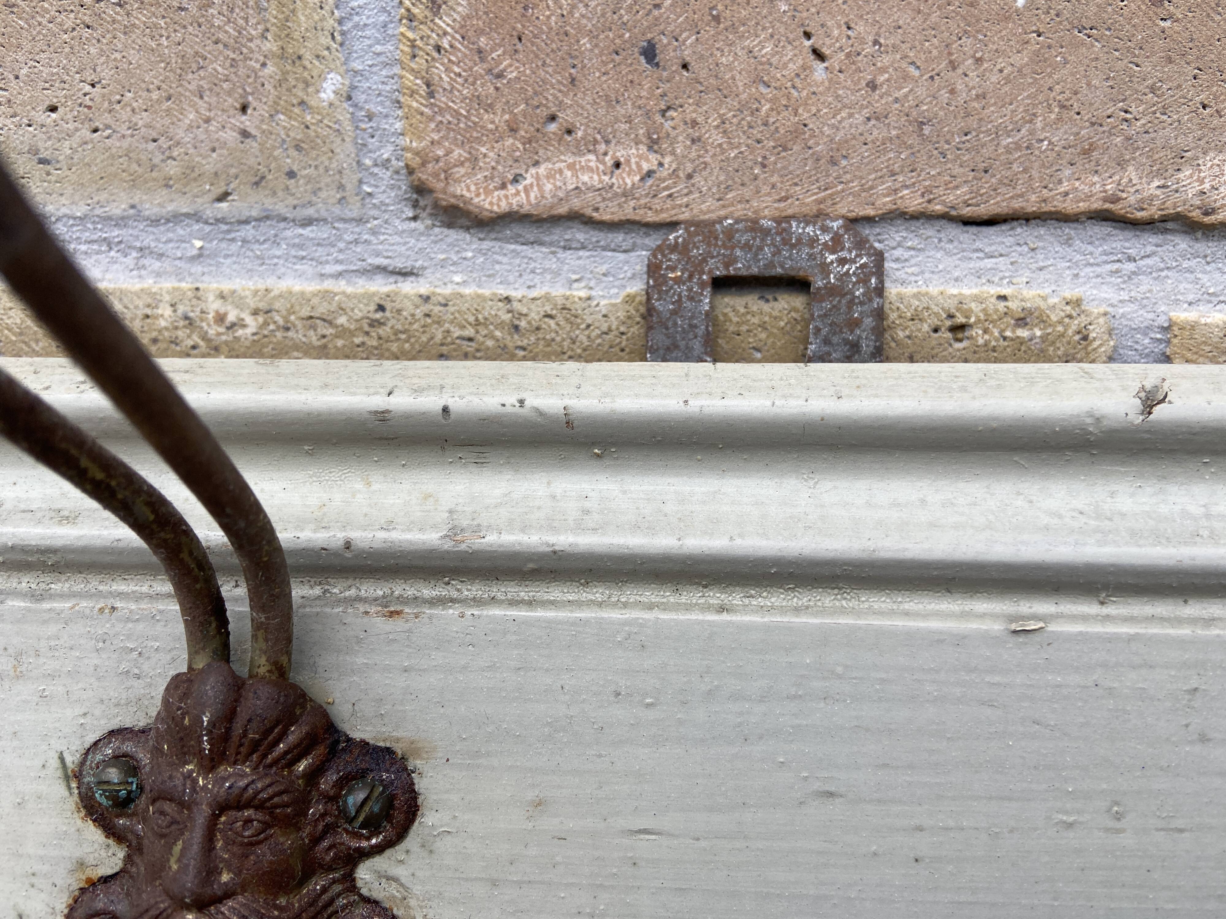 Rustic hook coat rack 1920s