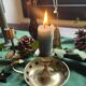 Brass cellar rat candlestick