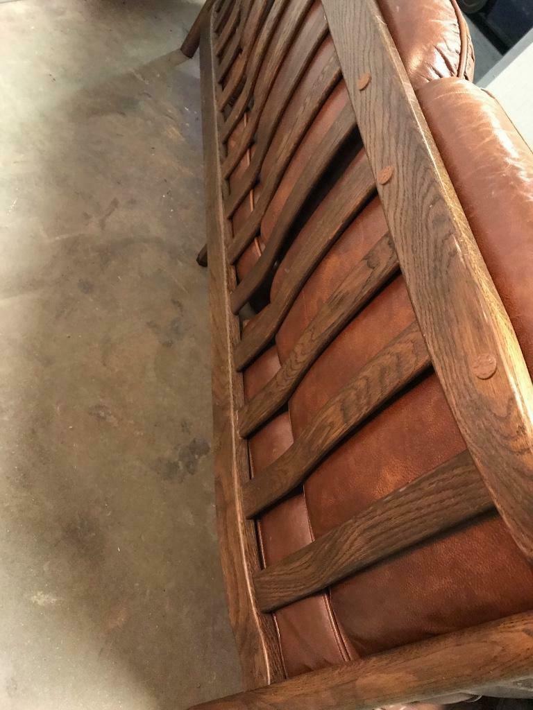 Vintage leather seat sofa