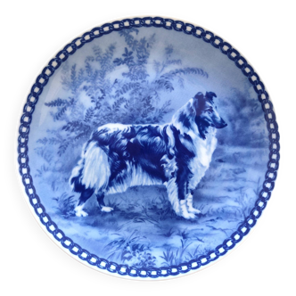 Danish porcelain Collie dog plate