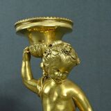 Pair of Gilt Bronze Candlesticks, Louis XVI Style – Mid 19th Century