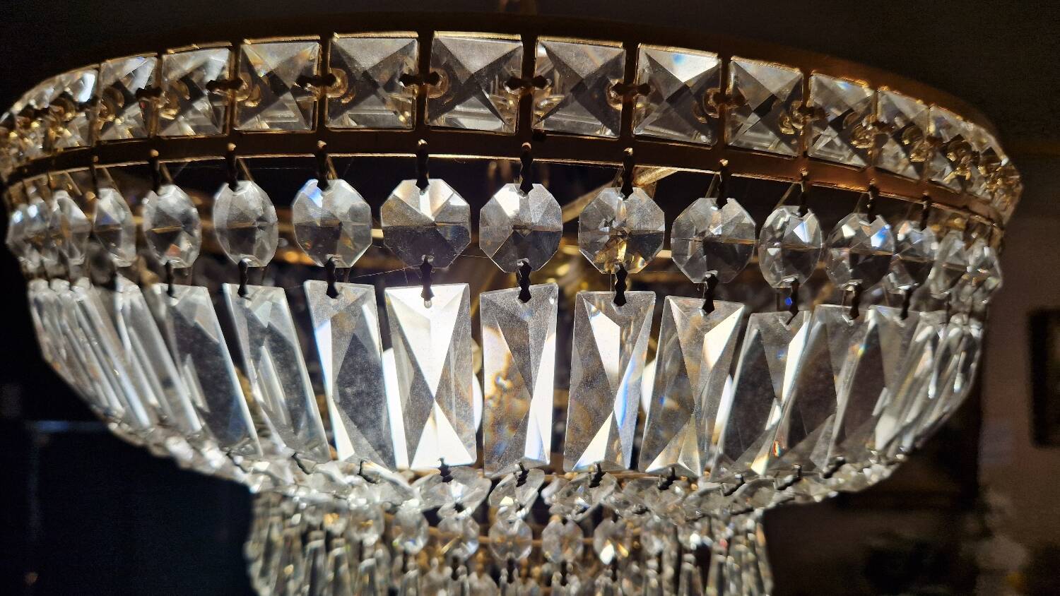 Lustre pampille vintage