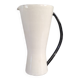 Vintage black and white diabolo pitcher