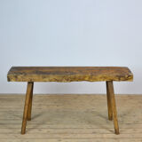 Vintage oak butcher's table, années 1930