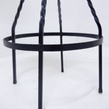 Footswith e.g. wrought iron feet and 60s vinyl seating