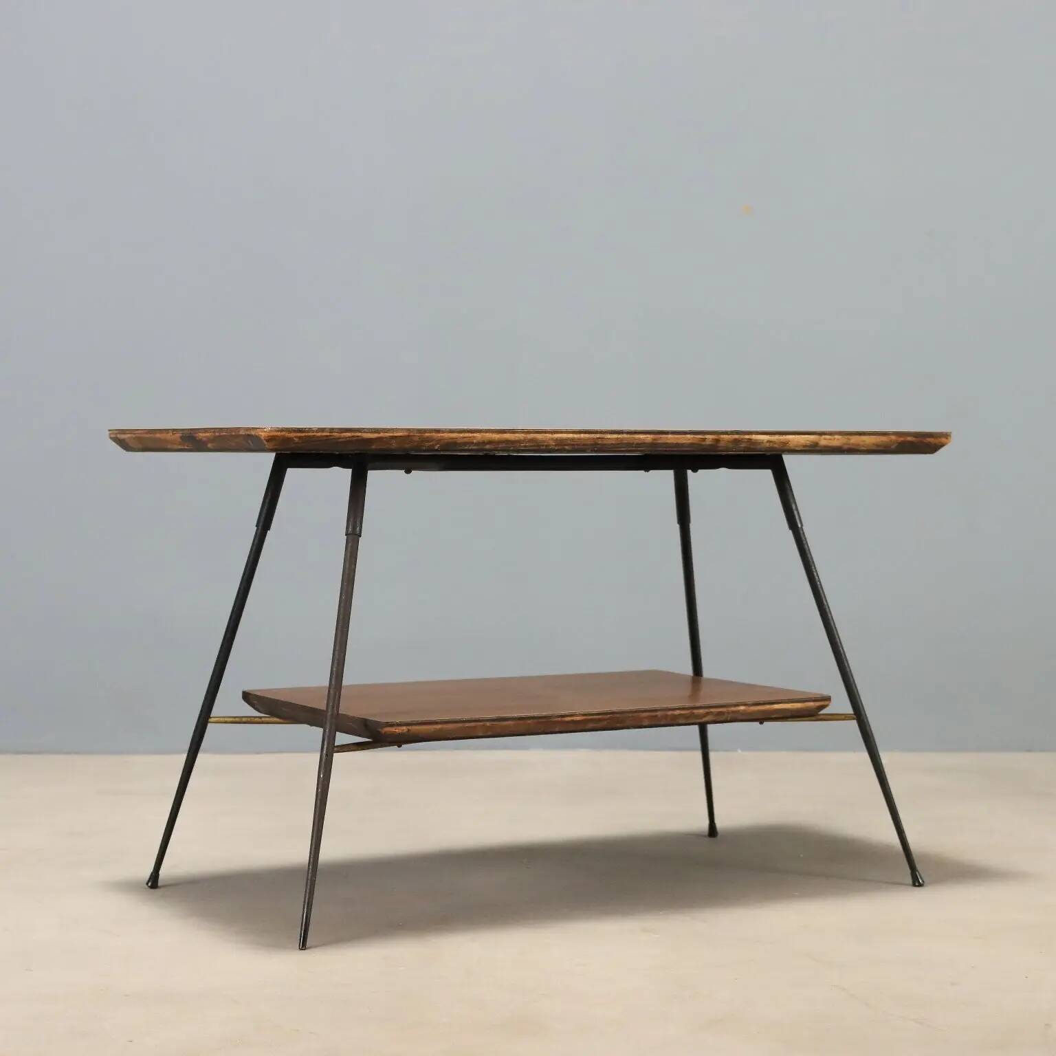 Vintage coffee table in laminated wood, design, Italy, 1960s