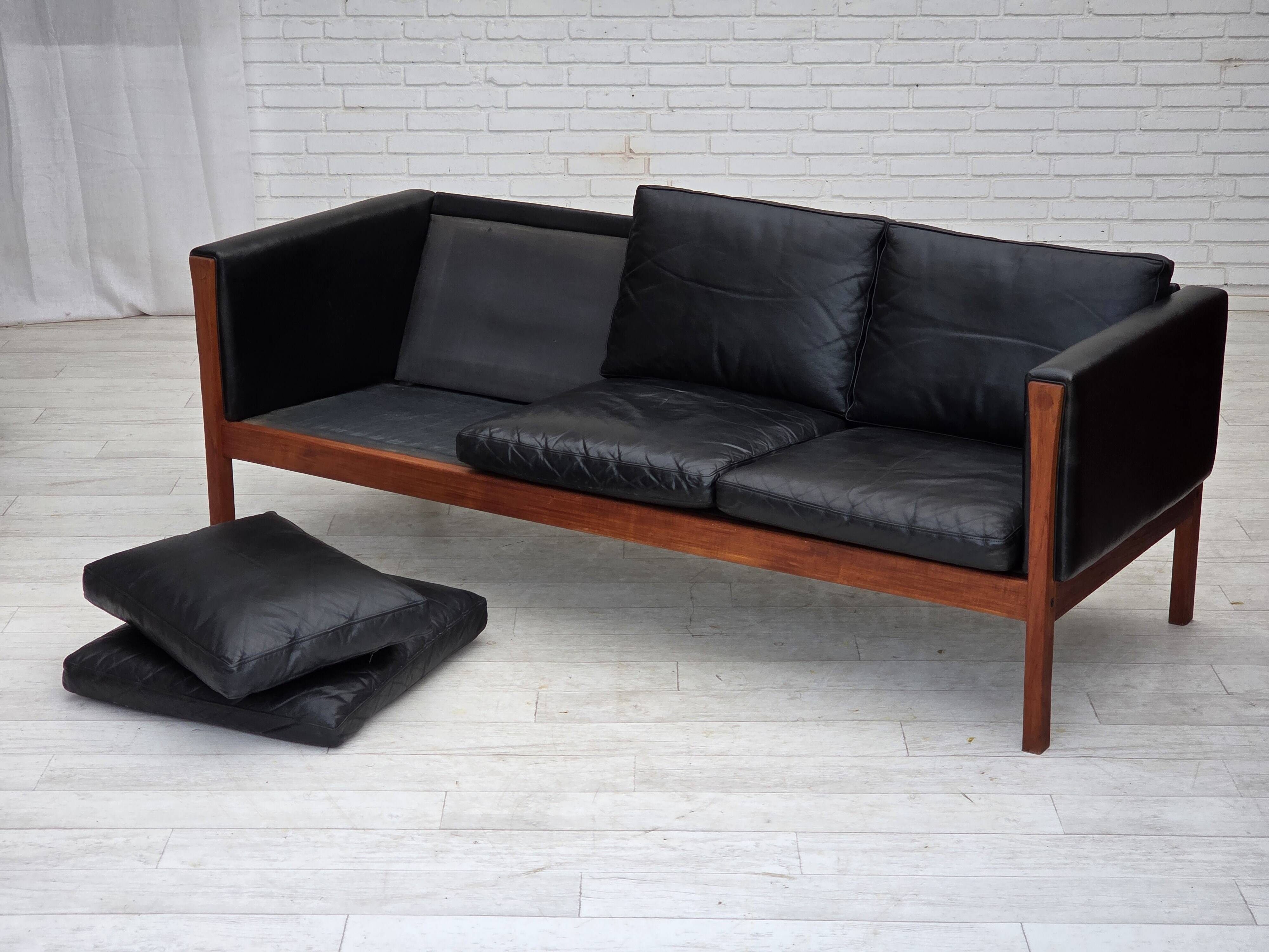 1960s, Danish design by H.J.Wegner, 3 seater sofa model CH 163.