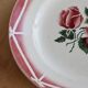 Round serving dish in Sarreguemines earthenware, Cibon model - Floral decoration