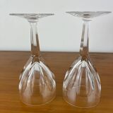 12 crystal wine glasses Lorraine Lemberg Bristol size