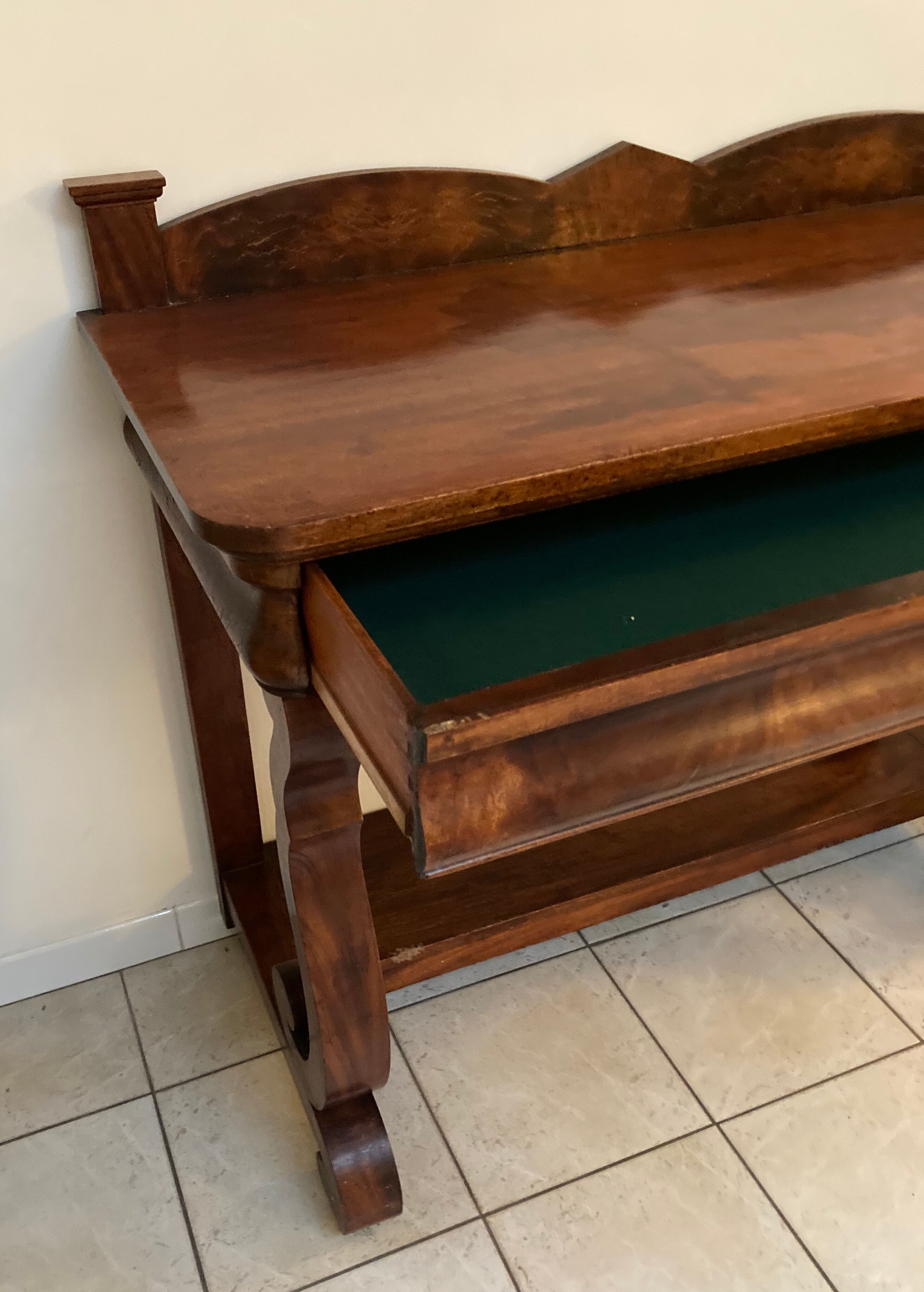 Mahogany console