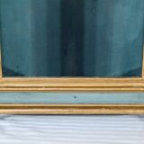 Small Showcase in Painted and Gilded Wood, Louis XV Style – Early 19th Century