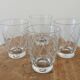 Small cups chiseled in vintage antique crystal