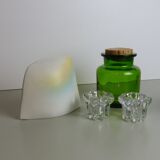 Green glass jar or jar