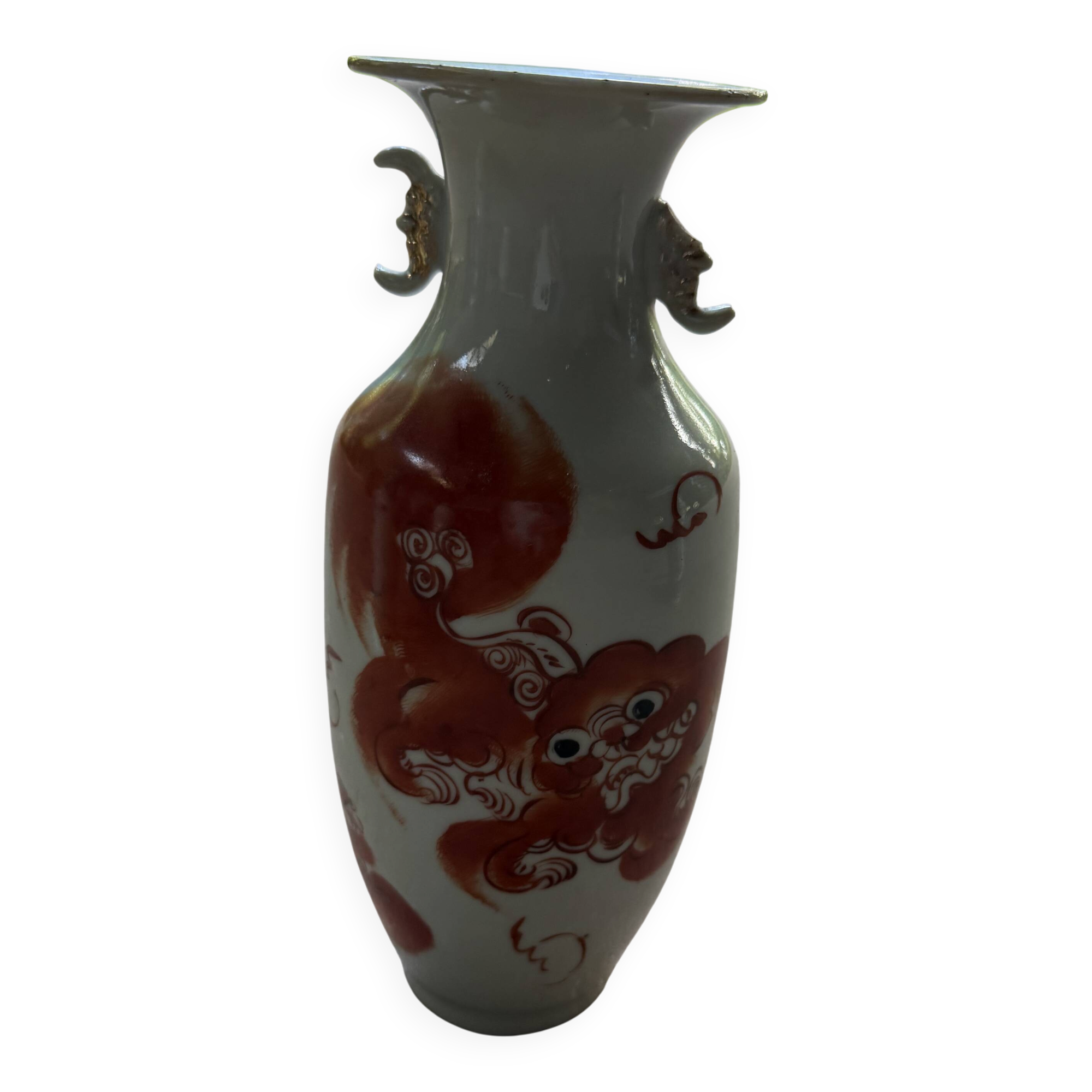 antique baluster vase in Chinese porcelain