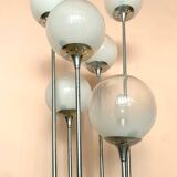 Contemporary Floor lamp in Chrome and Murano glass