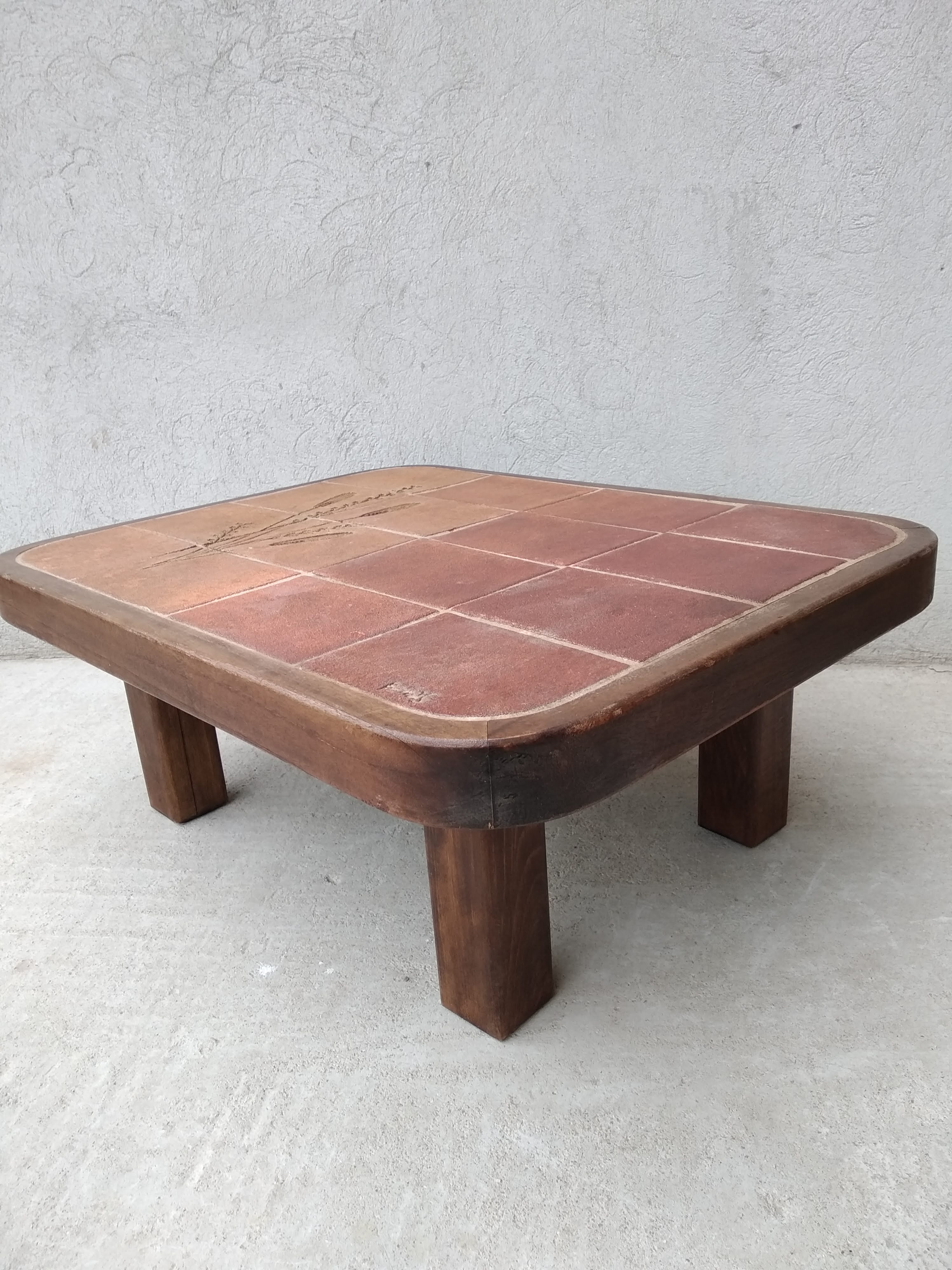 Ceramic coffee table Vallauris Barrois