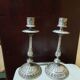 Pair of silver candle holders