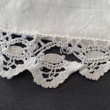 Small old white pillowcase with lace 50x40cm