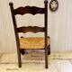chaise bois brutaliste dudouyt