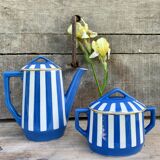 Teapot and sugar maker Fox Trott Sarreguemines